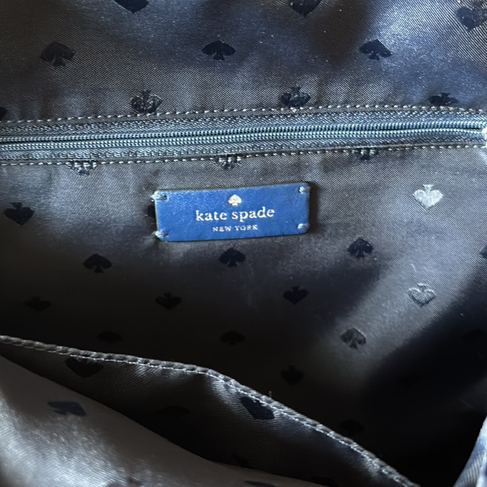 Kate Spade Navy and White Polka Dot Backpack - Picture 12 of 13